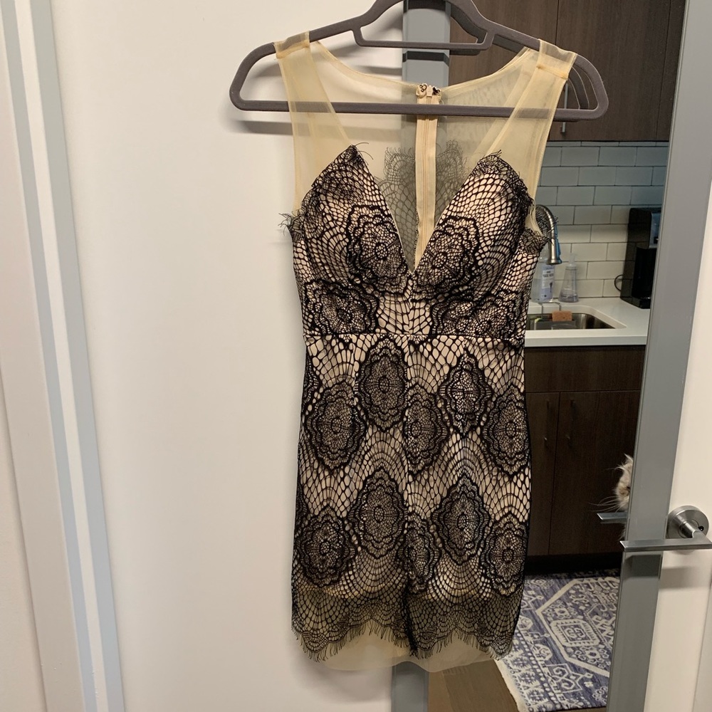 Miss avenue black lace dress.